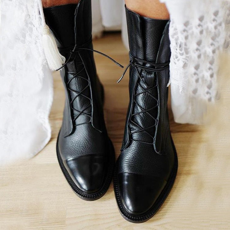 Clara | Chic Lace-Up Boots