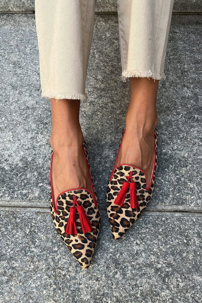 Sophie | Red tassel loafers
