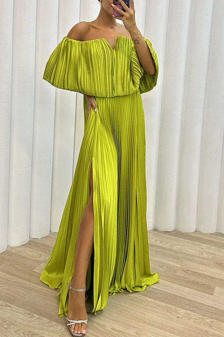 Rory - Elegant Pleated Maxi Dress