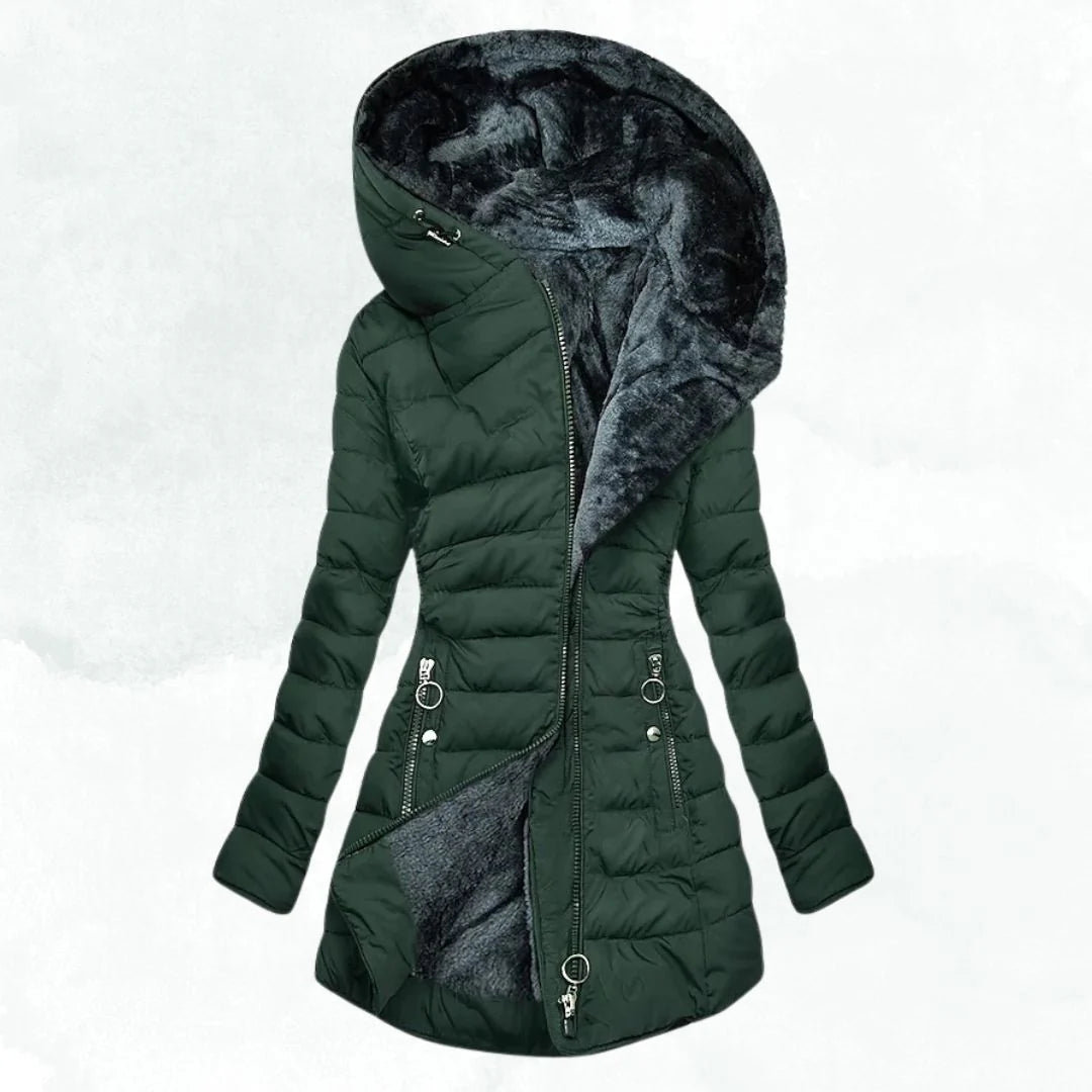 Sylvia™ | Cozy Quilted Hooded Jacket