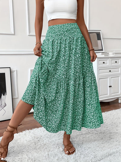 Tahlia | Tiered Floral Maxi Skirt
