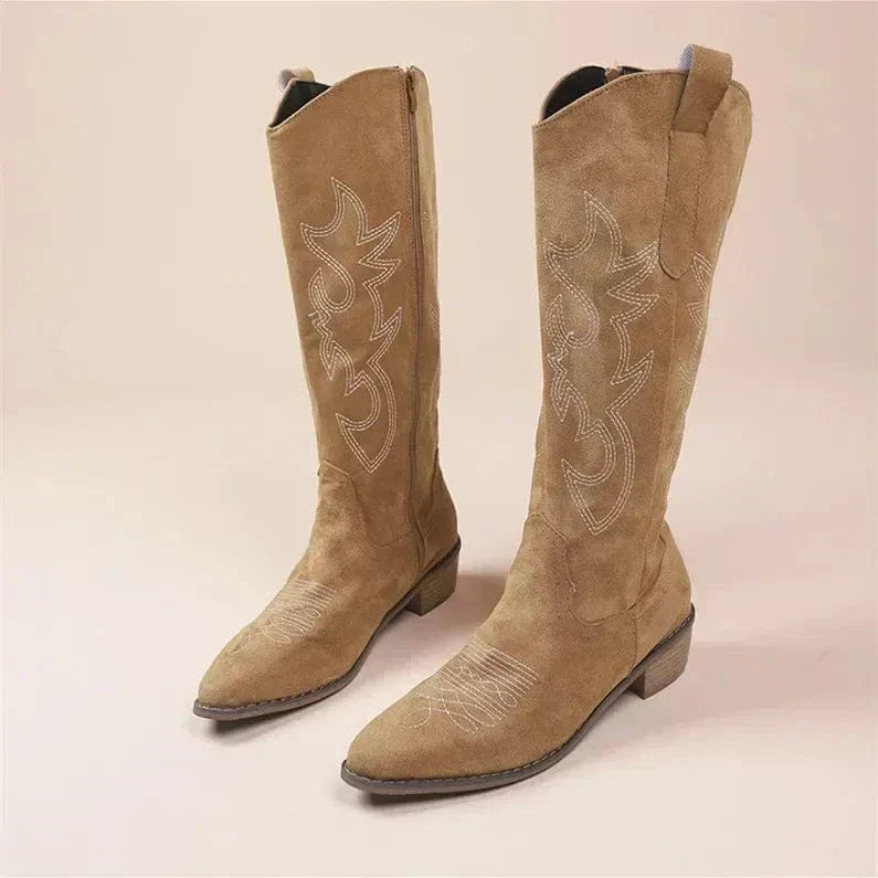 Sophie | Western Embroidered Boots