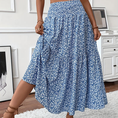 Tahlia | Tiered Floral Maxi Skirt
