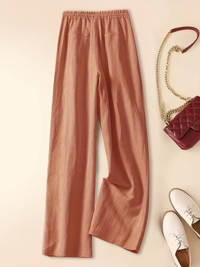 Imara | Wide-Leg Drawstring Trousers