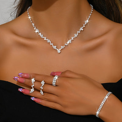 Lightweight Elegant 4-Piece Jewelry Set