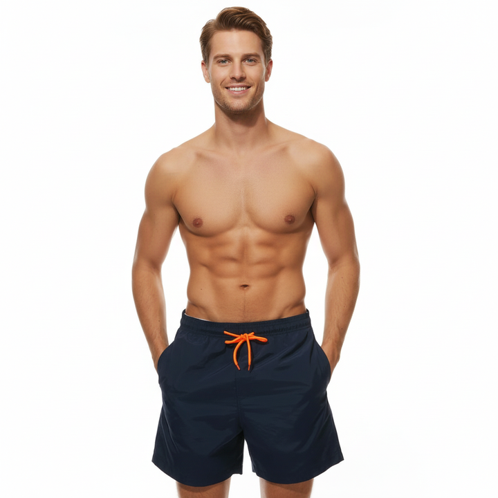 Aiden | Men's Swim Short With Drawstring Waist And Side Pockets | Sporty