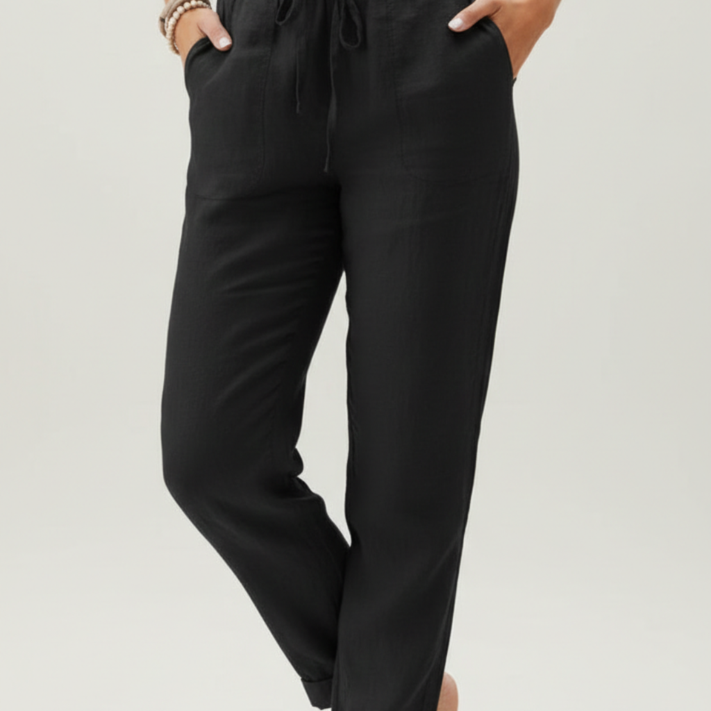 Alera | Women’s Casual Pants With Elastic Waist And Drawstring