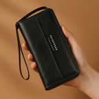 Amelia | Women’s Clutch Handbag With Zip-Around Design And Multi-Storage | Minimalist