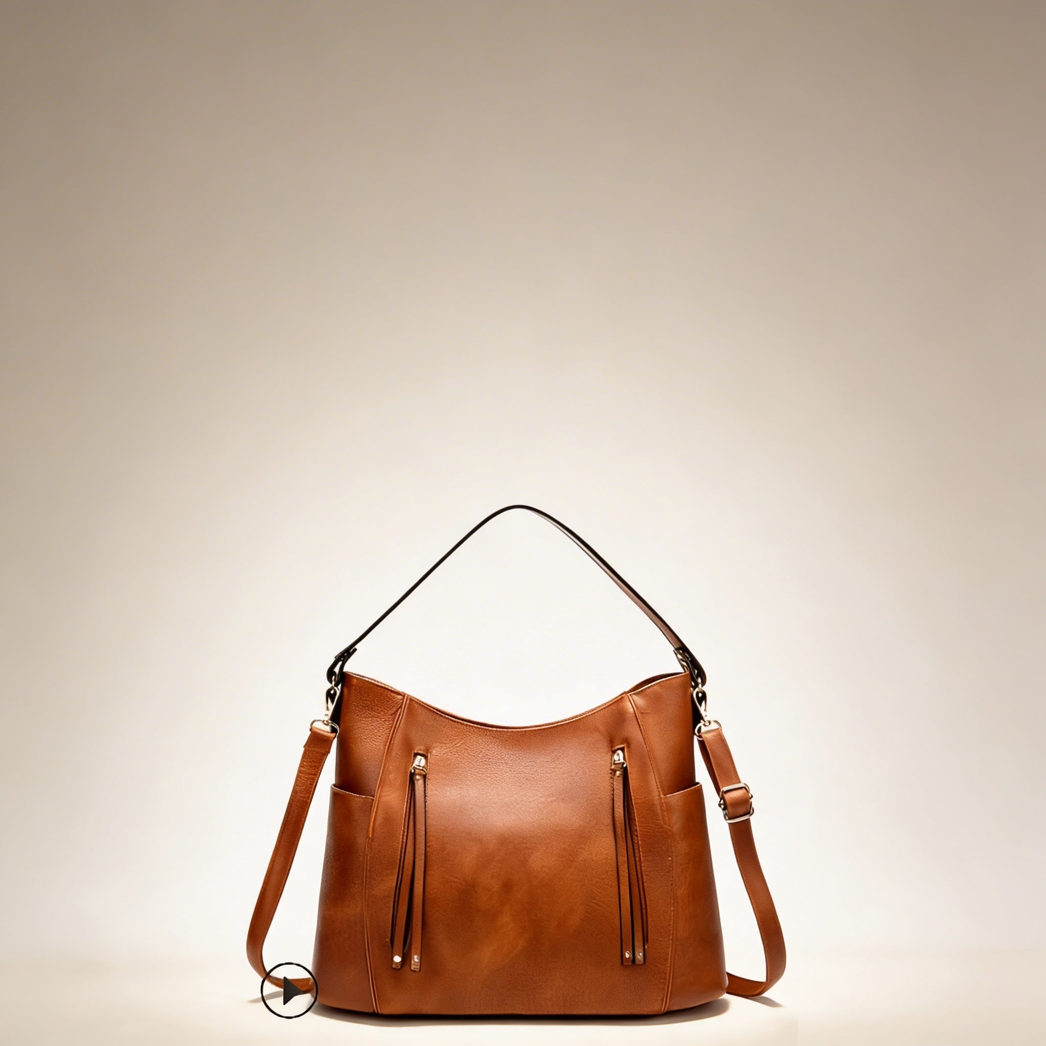 Amelia | Women’s Crossbody Bag With Zip Pockets And Tassel Details | Stylish