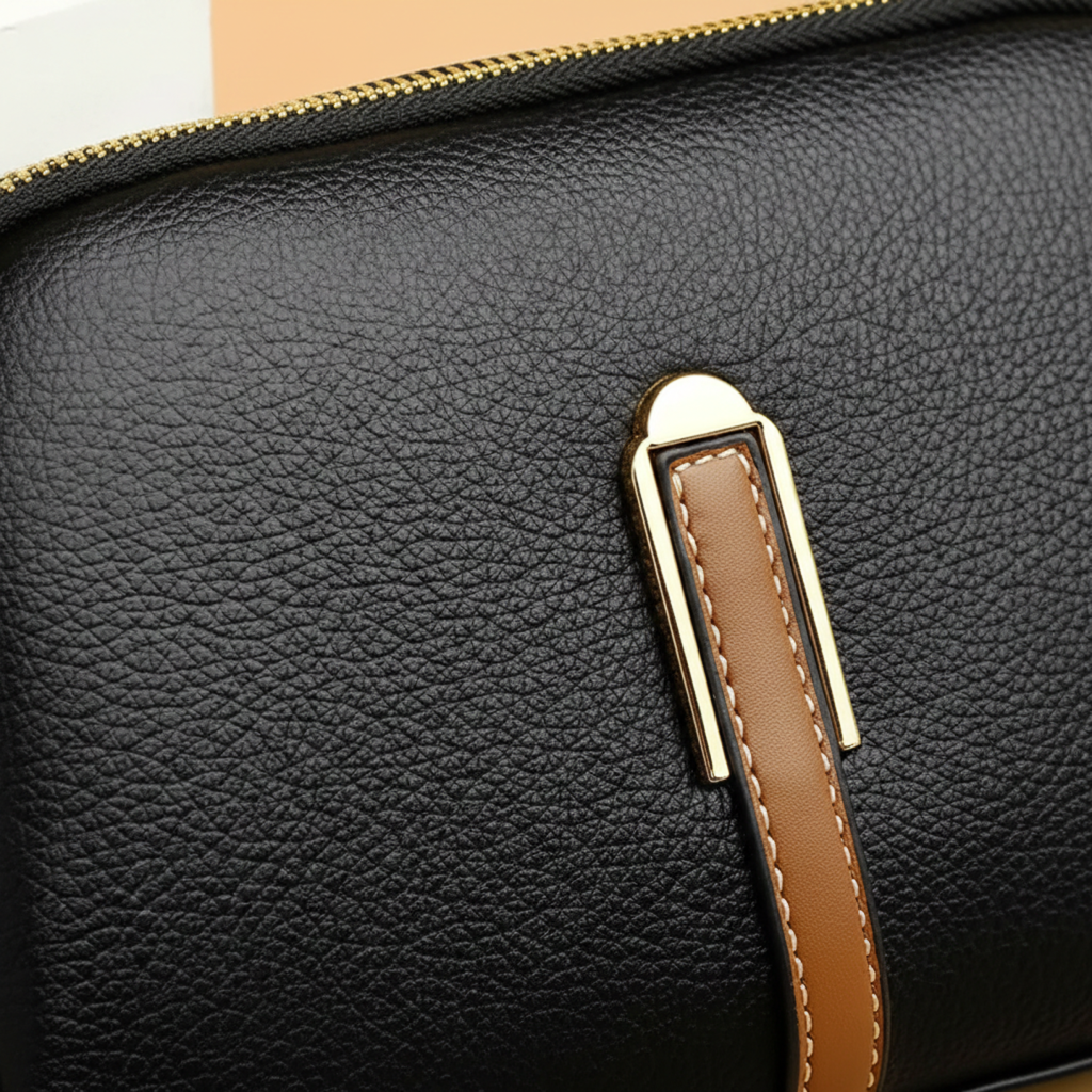 Amelia | Women’s Handbag With Gold Hardware And Soft Finish | Classic