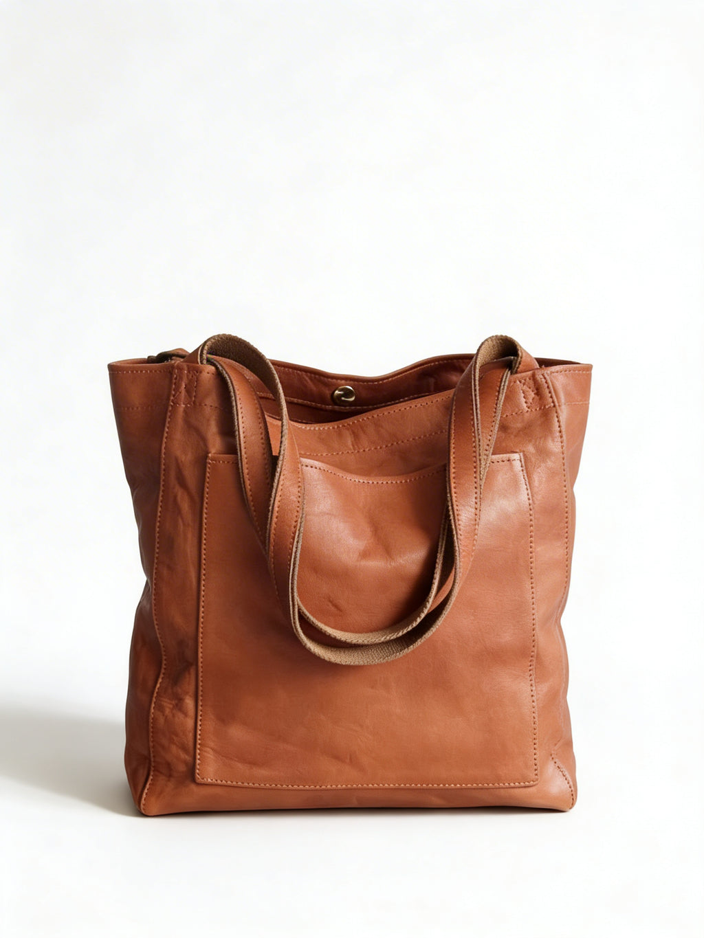 Amelia | Women’s Tote Bag With Contrast Stitching And Long Handles | Classic