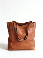 Amelia | Women’s Tote Bag With Contrast Stitching And Long Handles | Classic