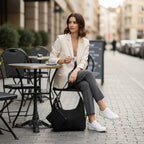 Amelia | Women’s Vegan Suede Tote Bag With Soft Shape And Matching Pouch | Chic