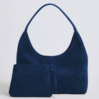 Amelia | Women’s Vegan Suede Tote Bag With Soft Shape And Matching Pouch | Chic