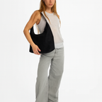 Amelia | Women’s Vegan Suede Tote Bag With Soft Shape And Matching Pouch | Chic