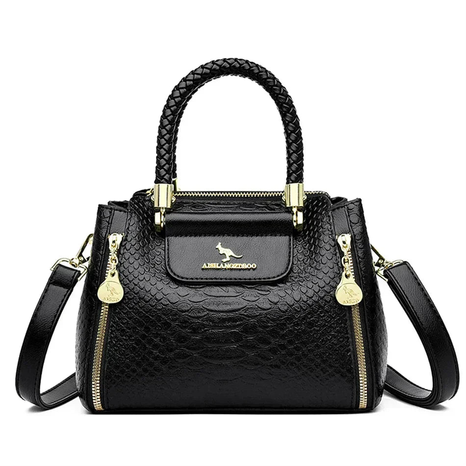 Ariana | Women’s Handbag With Braided Handles | Classic