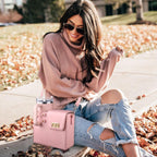 Arielle | Women’s Utility Handbag With Bottle Holder And Gold Hardware | Active