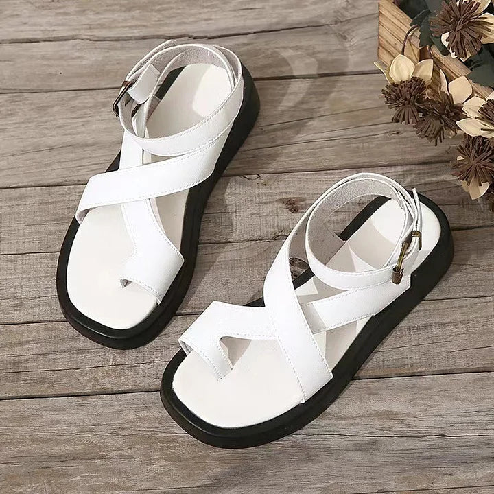 Arlene | Women’s Sandals With Cross-Strap And Ankle Buckle | Gladiator