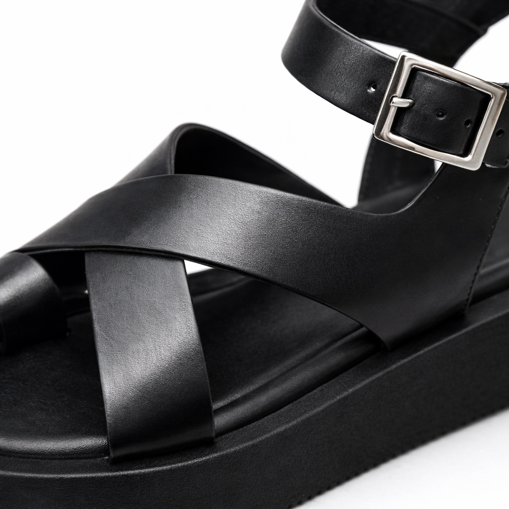 Arlene | Women’s Sandals With Cross-Strap And Ankle Buckle | Gladiator