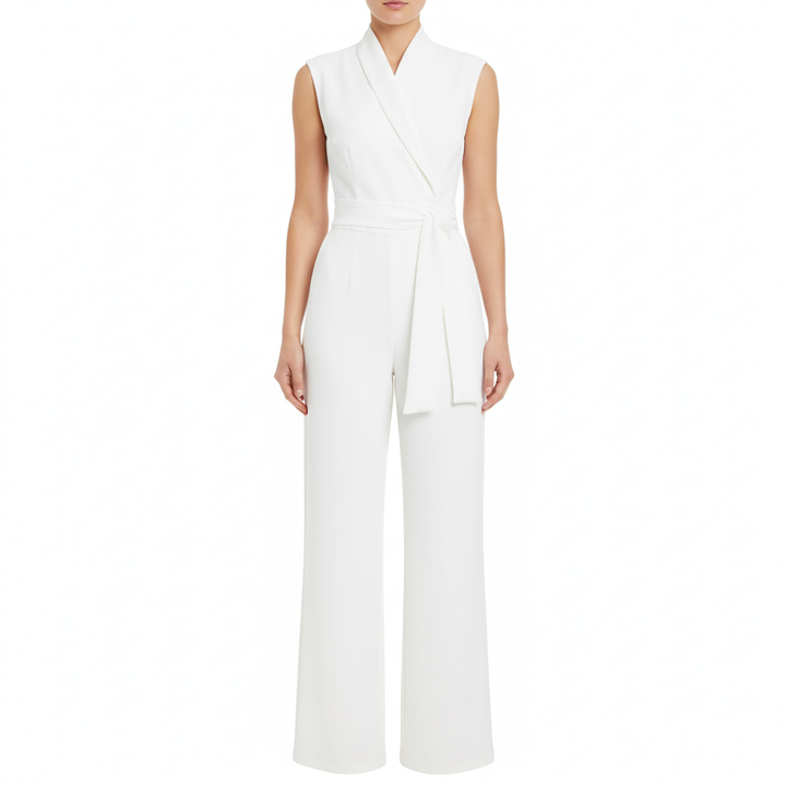 Ava | Women's Jumpsuit With High Neck And Sleeveless Design | Elegant