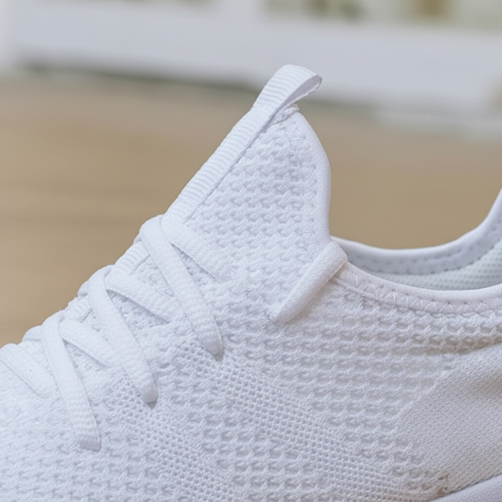 Ava | Women's Lace-Up Sneakers With Woven Texture And Cushioned Sole | Sporty
