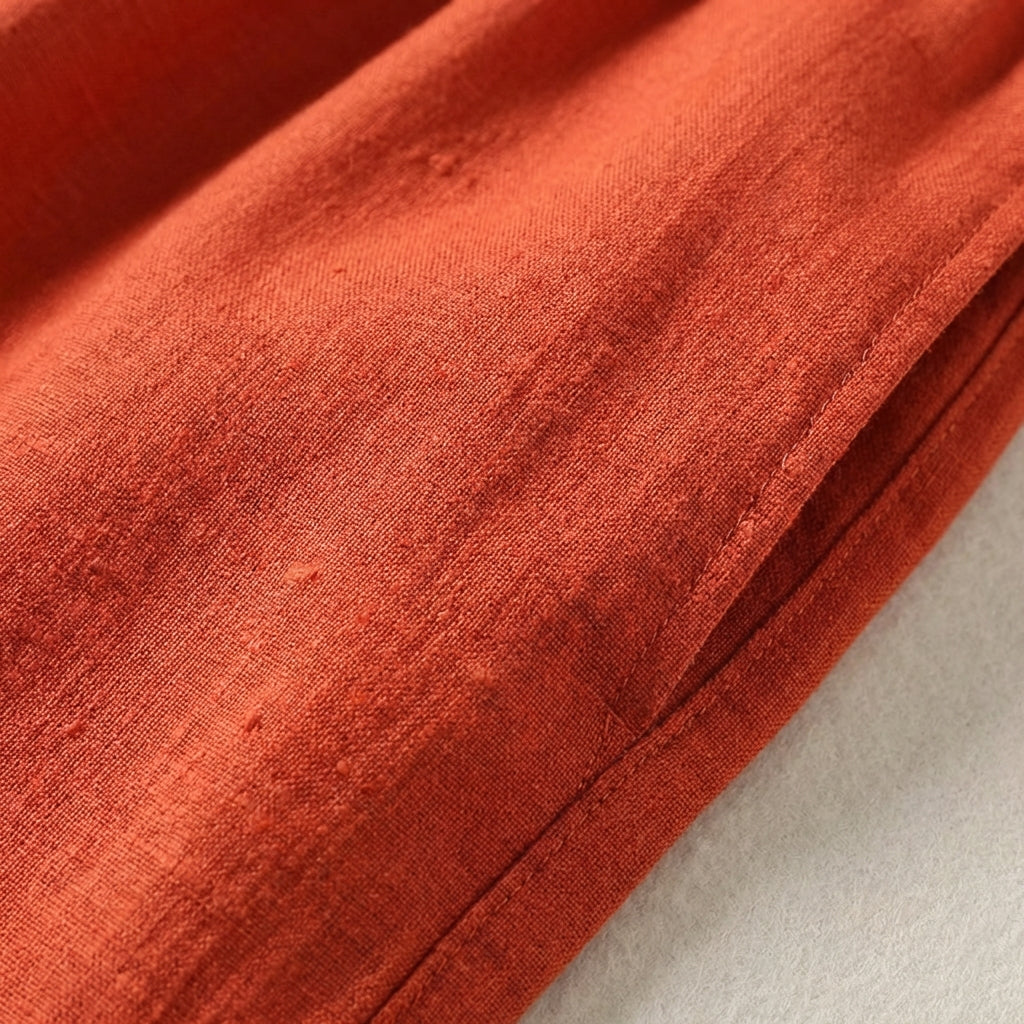 Ava | Women’s Linen Trousers With Elastic Waistband And Wide Leg Silhouette | Casual