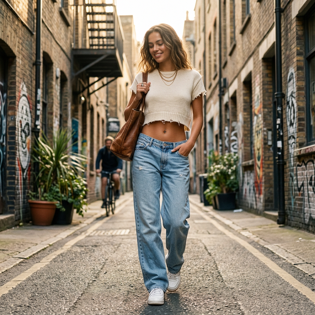 Ava | Women’s Low Rise Jeans With Straight Leg Silhouette And Classic Fit | Y2K