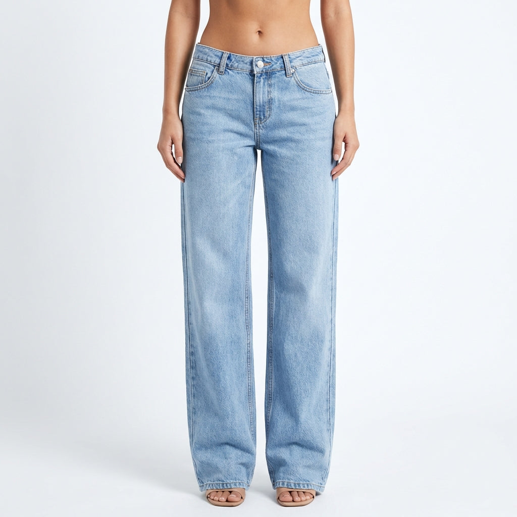 Ava | Women’s Low Rise Jeans With Straight Leg Silhouette And Classic Fit | Y2K