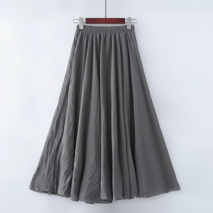 Ava | Women's Maxi Skirt With Pleated Design And Flowy Silhouette | Minimalist
