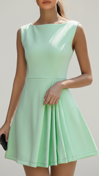 Ava | Women’s Mini Dress With Sleeveless Design And Pleated Skirt