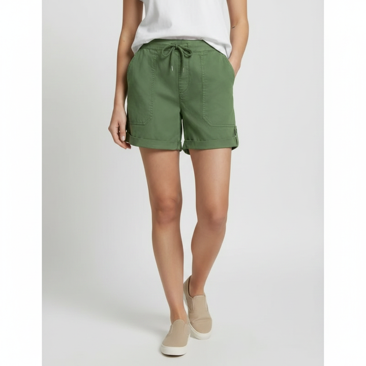 Ava | Women's Shorts With Drawstring Waist And Front Pockets | Casual