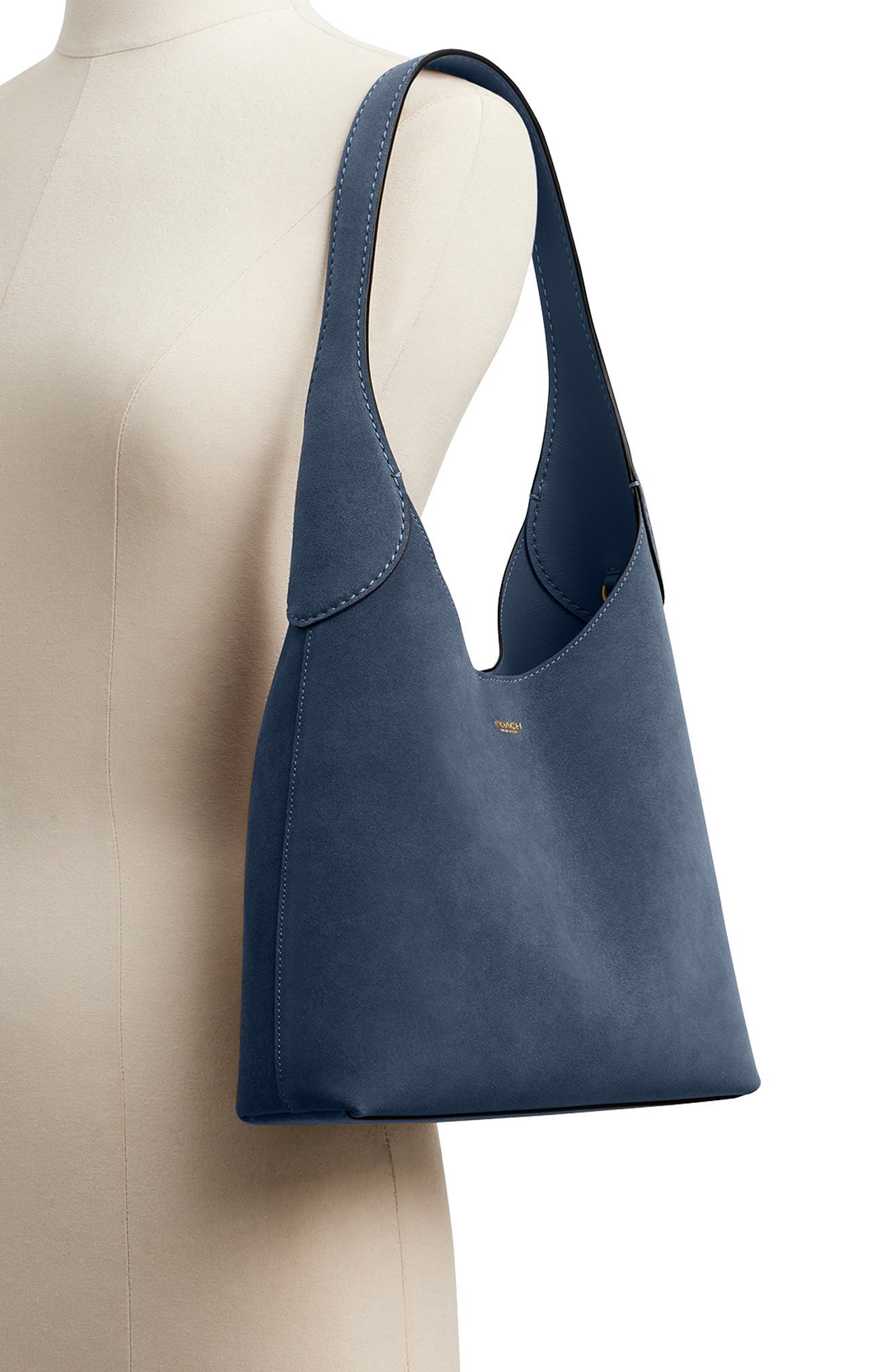 Ava | Women's Shoulder Bag With Gold Hardware And Exposed Seams | Chic