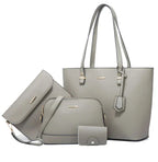 Ava | Women’s Vegan Leather Handbag Set With Tote And Crossbody | Classic
