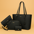 Ava | Women’s Vegan Leather Handbag Set With Tote And Crossbody | Classic