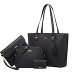 Ava | Women’s Vegan Leather Handbag Set With Tote And Crossbody | Classic