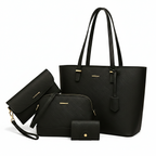 Ava | Women’s Vegan Leather Handbag Set With Tote And Crossbody | Classic