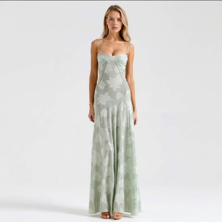Ava | Women's Wedding Guest Dress With Spaghetti Straps And Draped Bodice | Elegant