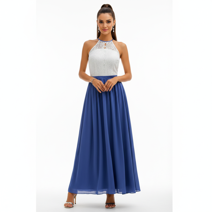 Ava | Women's Wedding Guest Maxi Dress With Draped Design And Pleated Detail | Elegant
