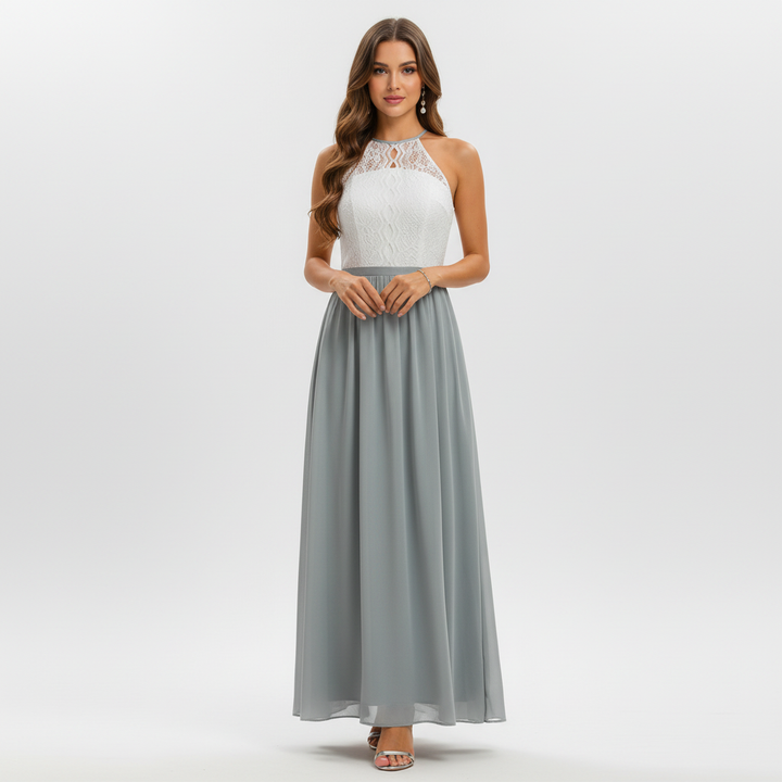 Ava | Women's Wedding Guest Maxi Dress With Draped Design And Pleated Detail | Elegant