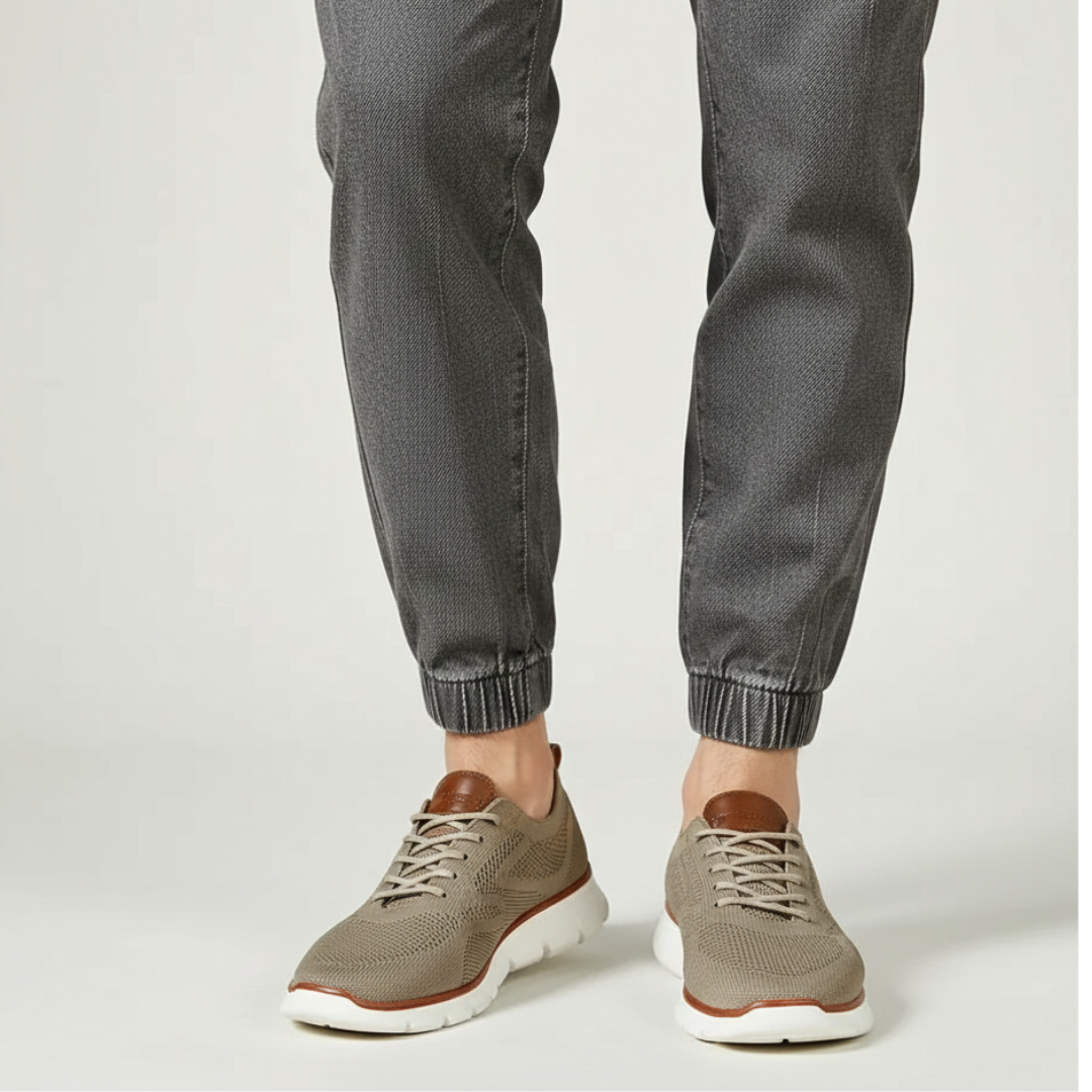 Bennett | Men’s Foot Pressure Shoe With Breathable Knit Upper And Cushioned Sole