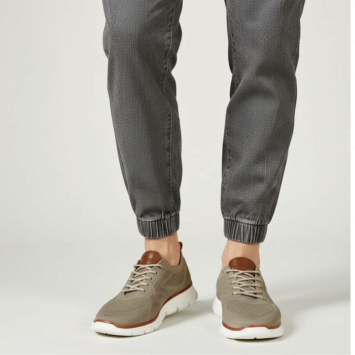 Bennett | Men’s Foot Pressure Shoe With Breathable Knit Upper And Cushioned Sole