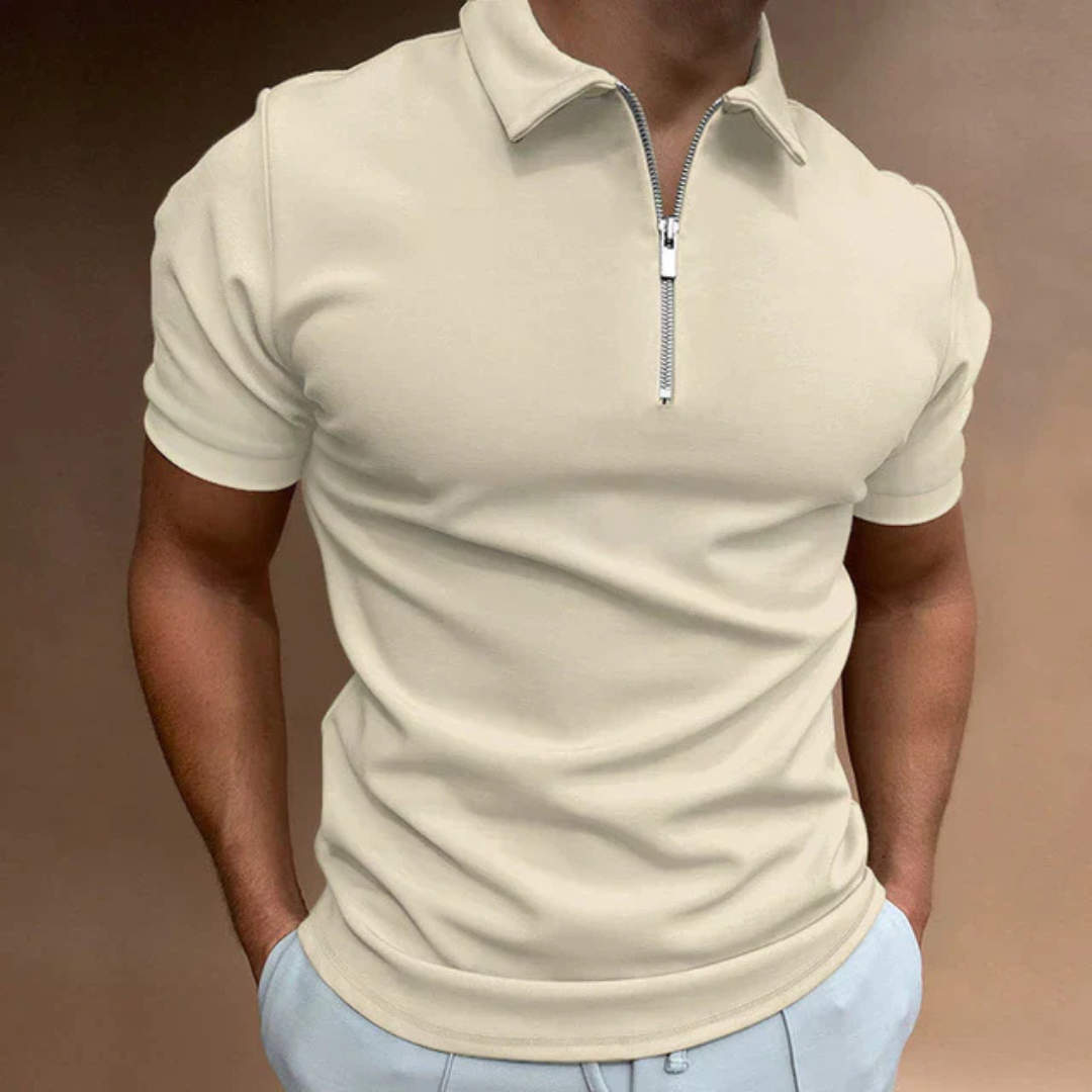 Callahan | Men’s Polo With Zip Closure And Structured Collar