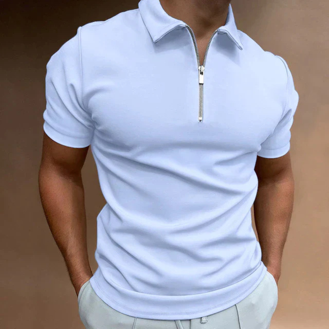 Callahan | Men’s Polo With Zip Closure And Structured Collar
