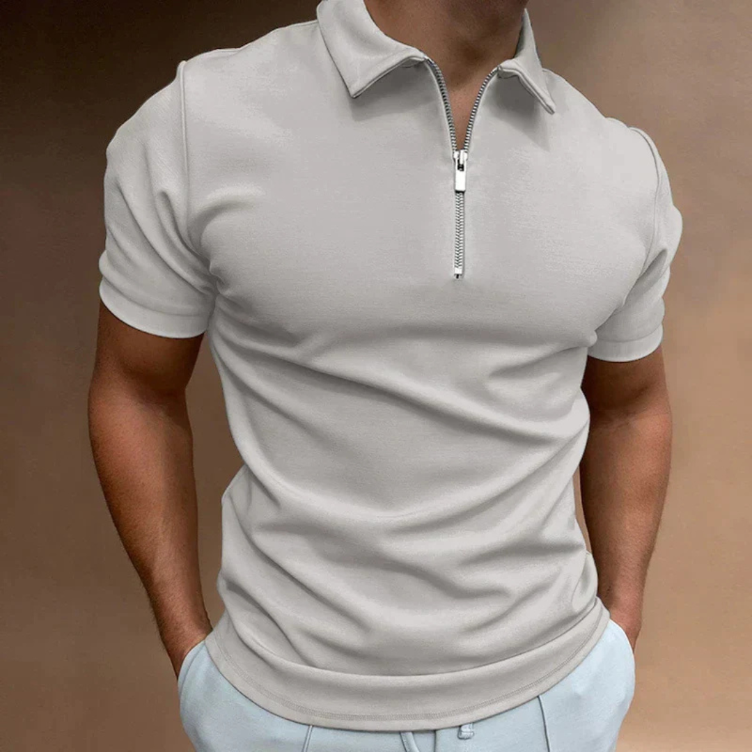 Callahan | Men’s Polo With Zip Closure And Structured Collar