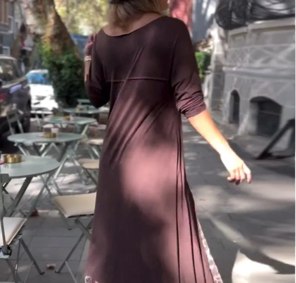 Gloria™ | Leopard-Print Layered Dress