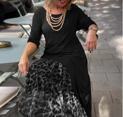 Gloria™ | Leopard-Print Layered Dress