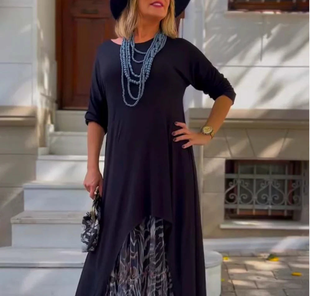 Gloria™ | Leopard-Print Layered Dress