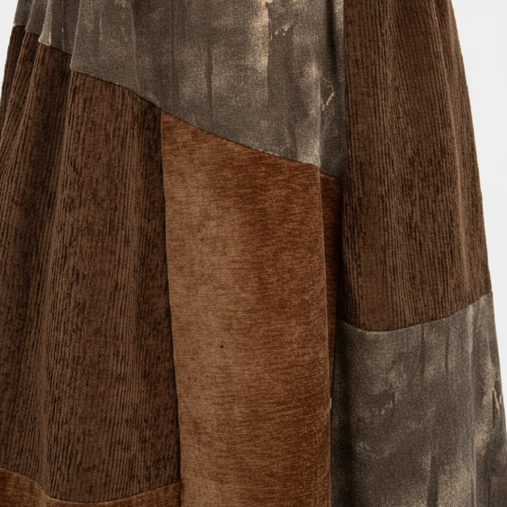 Charlotte | Women's Maxi Skirt With Patchwork Design And Flowy Silhouette | Vintage