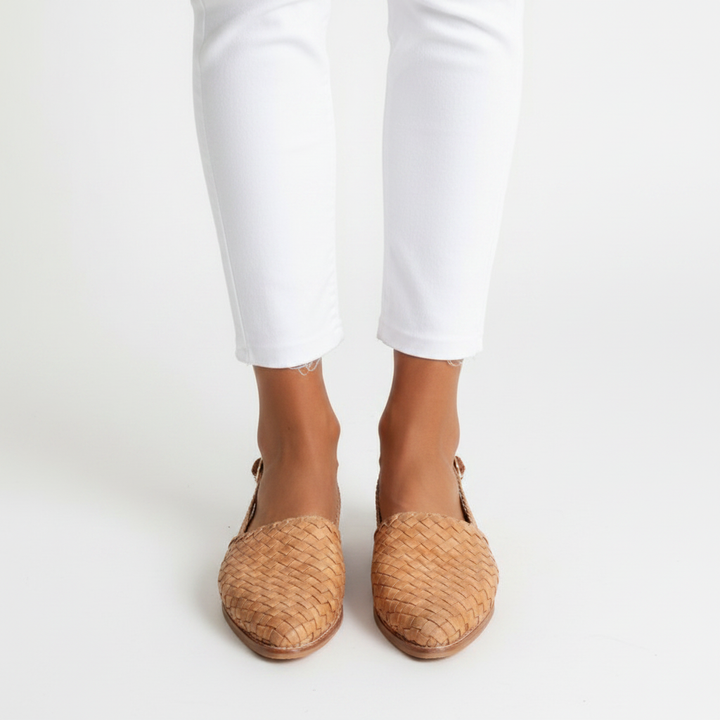 Charlotte | Women's Orthopedic Sandals With Woven Texture And Slip On Design | Casual