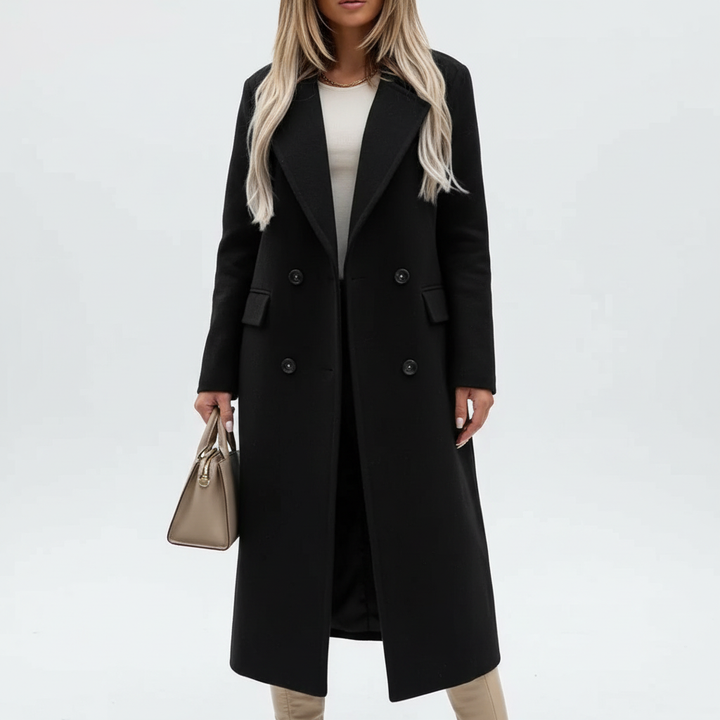 Charlotte | Women's Trench Coat With Double Breasted Buttons And Side Pockets | Classic